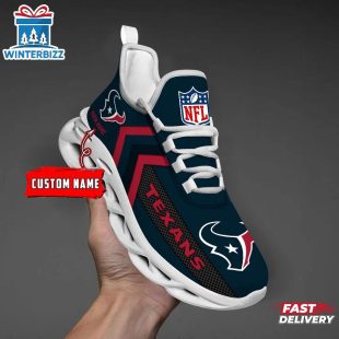 Custom Name Houston Texans Sport NFL Max Soul Shoes