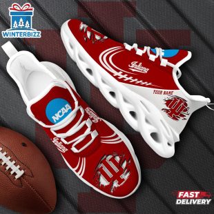 Custom Name Indiana Hoosiers NCAA Team Sport Max Soul Shoes