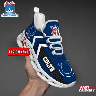 Custom Name Indianapolis Colts Sport NFL Max Soul Shoes