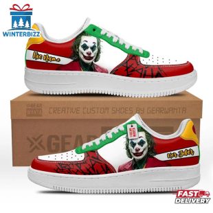 Custom Name Joker Face Air Force 1 Shoes Gift For Fans