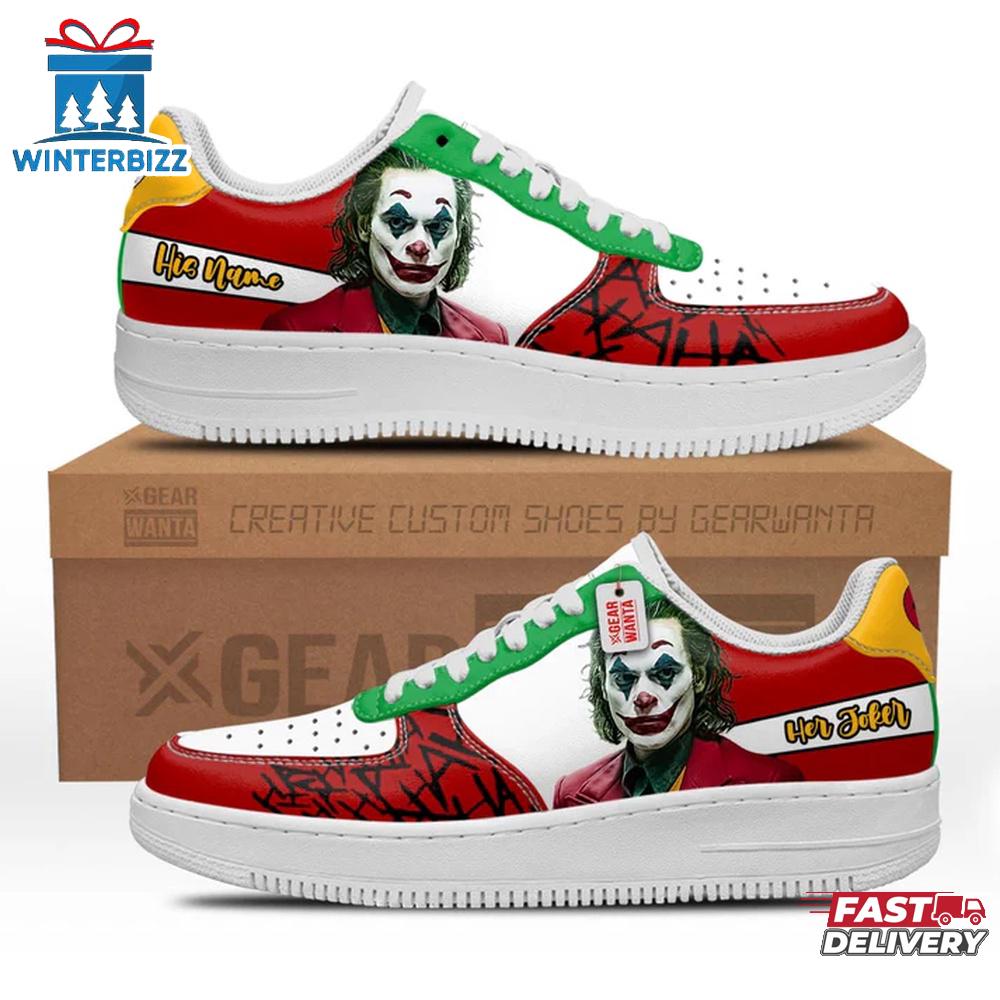 Custom Name Joker Face Air Force 1 Shoes Gift For Fans Custom Name Joker Face Air Force 1 Shoes Gift For Fans