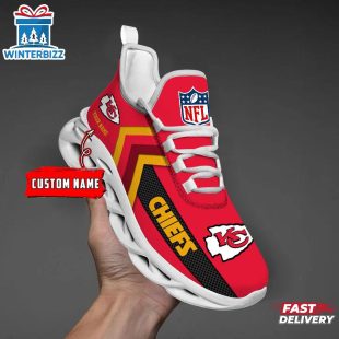 Custom Name Kansas City Chiefs Sport NFL Max Soul Shoes