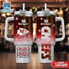 Custom Name Kansas City Chiefs Team Pattern Tumbler 40Oz With Handle