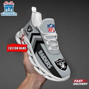 Custom Name Las Vegas Raiders Sport NFL Max Soul Shoes