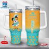 Custom Name Miami Dolphins Mickey Mouse Tumbler 40Oz With Handle