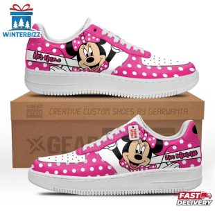 Custom Name Minnie Mouse Air Force 1 Shoes Gift For Fans