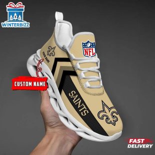 Custom Name New Orleans Saints Sport NFL Max Soul Shoes