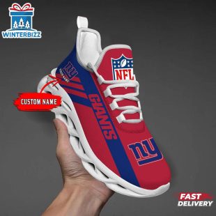 Custom Name New York Giants Sport NFL Max Soul Shoes