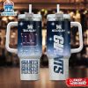 Custom Name New York Giants Team Pattern Tumbler 40Oz With Handle