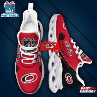Custom Name NHL Carolina Hurricanes Team Sport Max Soul Shoes