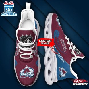 Custom Name NHL Colorado Avalanche Team Sport Max Soul Shoes