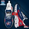 Custom Name NHL Columbus Blue Jackets Team Sport Max Soul Shoes