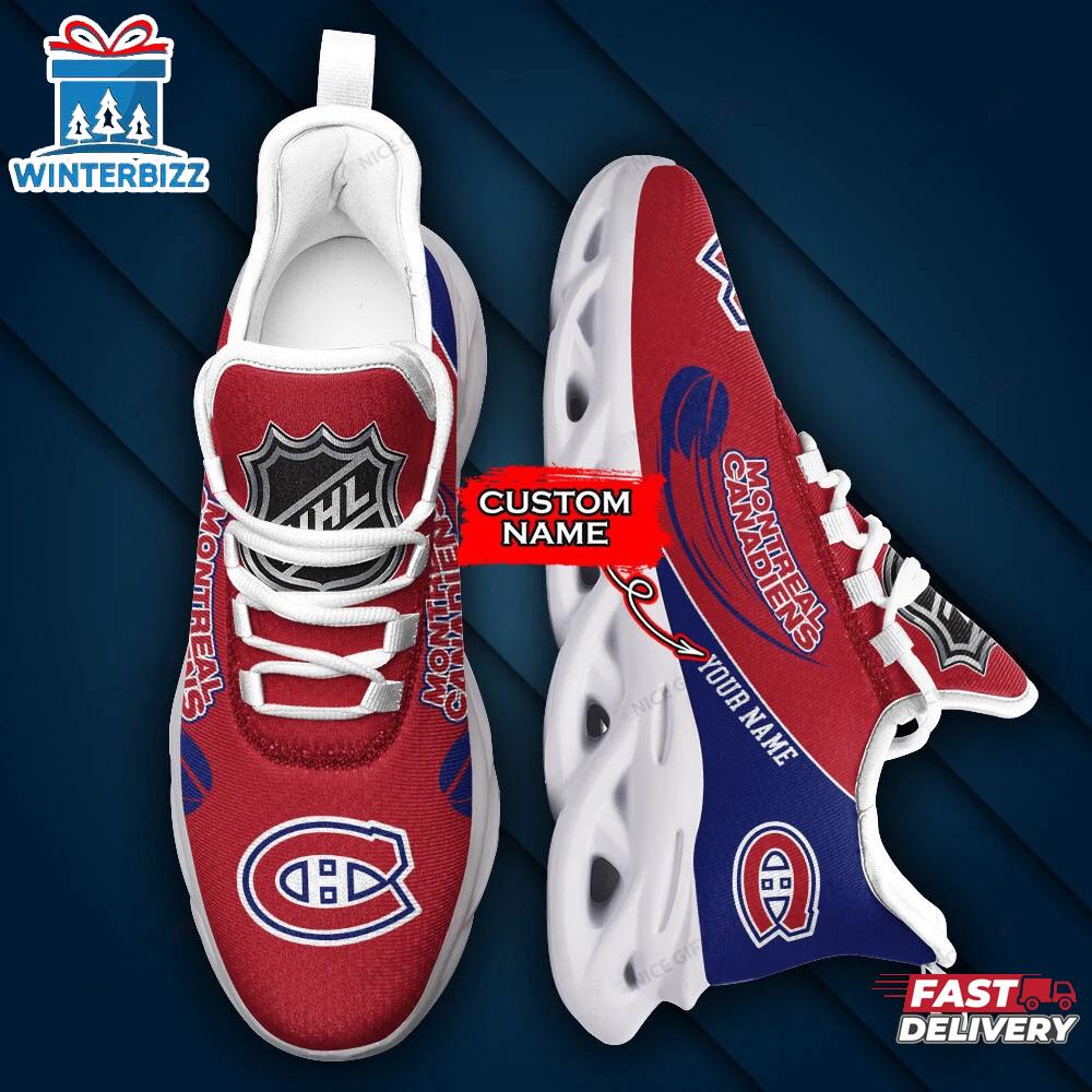 Custom Name NHL Montreal Canadiens Team Sport Max Soul Shoes Custom Name NHL Montreal Canadiens Team Sport Max Soul Shoes