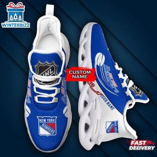 Custom Name NHL New York Rangers Team Sport Max Soul Shoes