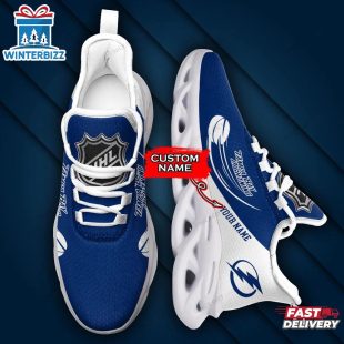 Custom Name NHL Tampa Bay Lightning Team Sport Max Soul Shoes