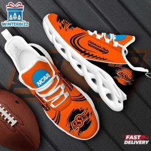 Custom Name Oklahoma State Cowboys NCAA Team Sport Max Soul Shoes