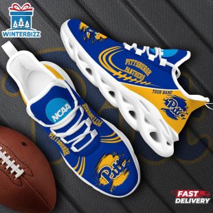 Custom Name Pittsburgh Panthers NCAA Team Sport Max Soul Shoes