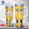 Custom Name Pittsburgh Steelers NFL Tumbler 40Oz With Handle