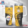 Custom Name Pittsburgh Steelers Team Tumbler 40Oz With Handle