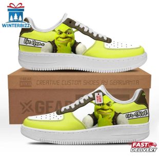 Custom Name Shrek Air Force 1 Shoes Gift For Fans