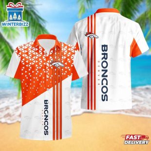 Denver Broncos Triangle Abstract Pattern Hawaii Shirt