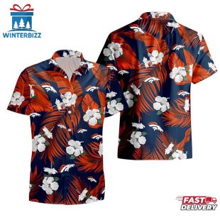 Denver Broncos Tropical Flowers Hawaiian Shirts For Fan