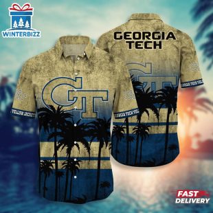 Georgia Tech Yellow Jackets Summer Hawaiian Shirt For Fans