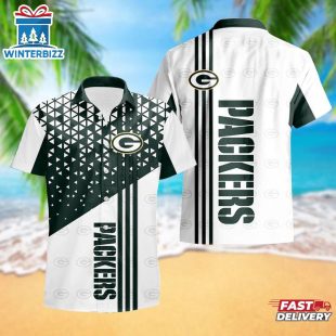 Green Bay Packers Triangle Abstract Pattern Hawaii Shirt
