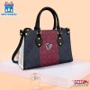 Houston Texans Flower Pattern NFL Logo Team Leather Handbag