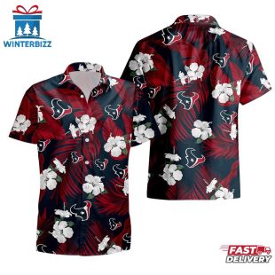 Houston Texans Tropical Flowers Hawaiian Shirts For Fan