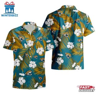 Jacksonville Jaguars Tropical Flowers Hawaiian Shirts For Fan