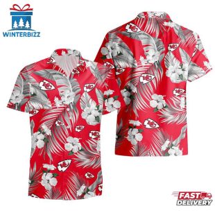 Kansas City Chiefs Tropical Flowers Hawaiian Shirts For Fan