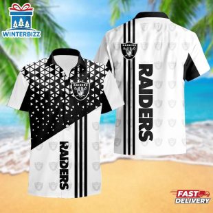 Las Vegas Raiders Triangle Abstract Pattern Hawaii Shirt