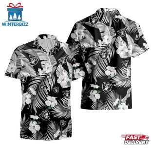 Las Vegas Raiders Tropical Flowers Hawaiian Shirts For Fan