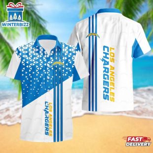 Los Angeles Chargers Triangle Abstract Pattern Hawaii Shirt