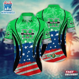 Marshall Thundering Herd MLB Team Hawaiian Shirt Gift For Fans