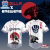 Milwaukee Brewers MLB x Godzilla Baseball Jersey Shirt For Fans