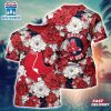 MLB Boston Red Sox All Over Print T-Shirt Flower Tropical For Sports Enthusiasts