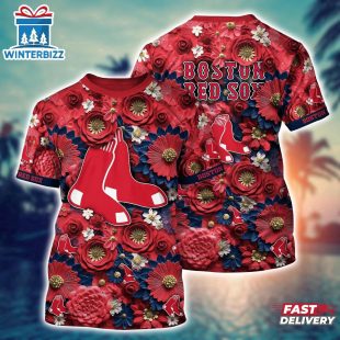 MLB Boston Red Sox All Over Print T-Shirt Game Changer For Sports Enthusiasts