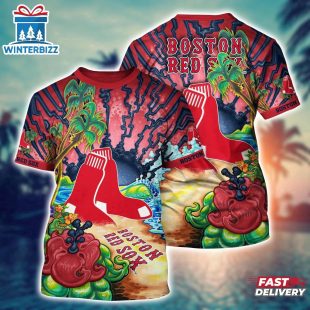MLB Boston Red Sox All Over Print T-Shirt Masterpiece Parade For Sports Enthusiasts