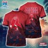 MLB Boston Red Sox All Over Print T-Shirt Paradise Bloom For Sports Enthusiasts