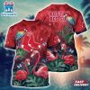 MLB Boston Red Sox All Over Print T-Shirt Signature Style For Fans Baseball