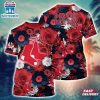 MLB Boston Red Sox All Over Print T-Shirt Sunset Slam Chic For Fans Sports