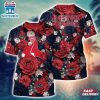 MLB Boston Red Sox All Over Print T-Shirt Tropical Twist For Sports Enthusiasts