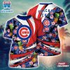 MLB Chicago Cubs All Over Print T-Shirt Athletic Aura For Fans Baseball