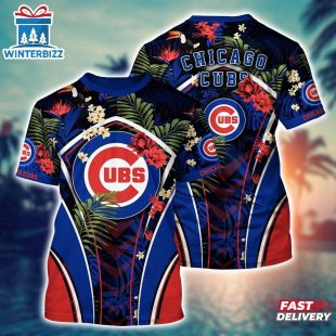 MLB Chicago Cubs All Over Print T-Shirt Baseball Bliss For Fans Baseball