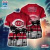 MLB Cincinnati Reds All Over Print T-Shirt Casual Style For Fans Sports