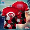 MLB Cincinnati Reds All Over Print T-Shirt Floral Vibes For Fans Sports