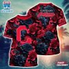 MLB Cleveland Indians All Over Print T-Shirt Tropical Trends For Fans Sports