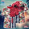 MLB Cleveland Indians All Over Print T-Shirt Tropical Triumph Threads For Fans Sports